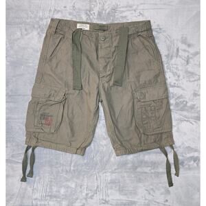 Surplus Tex Airborne VintageCargo Shorts Olive Size XL C0091